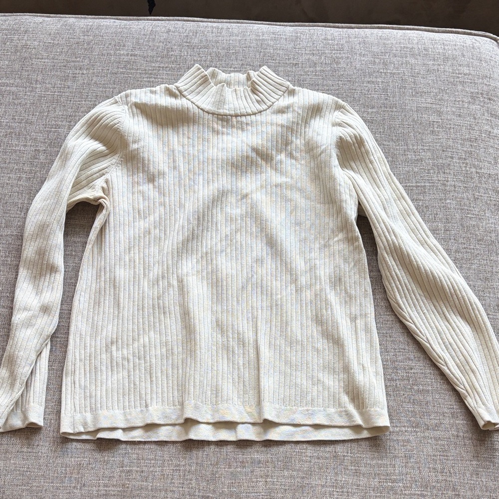 Ribbed silk Knit Top
